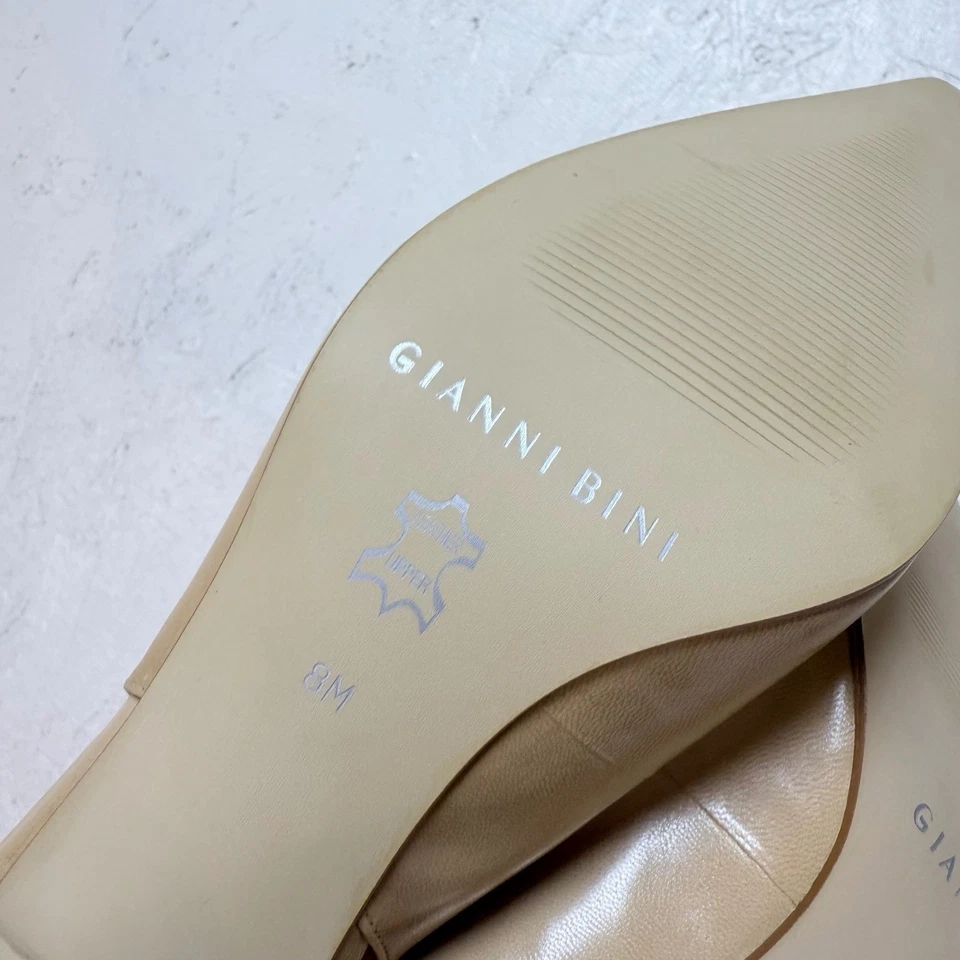 Gianni Bini De Colección Mujer Tacones Cordones Beige Lazo Punta Stiletto Talla 8M Foto 4 de 4