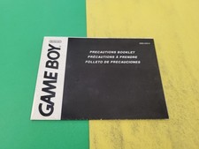 Game Boy Consumer Information And Precautions Booklet Fold Out DMG-USA-8