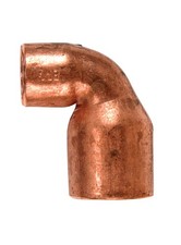 Mueller Streamline W 62036 Copper 90 Degree Elbow 3/4 x 1/2 Sweat Dia. in.