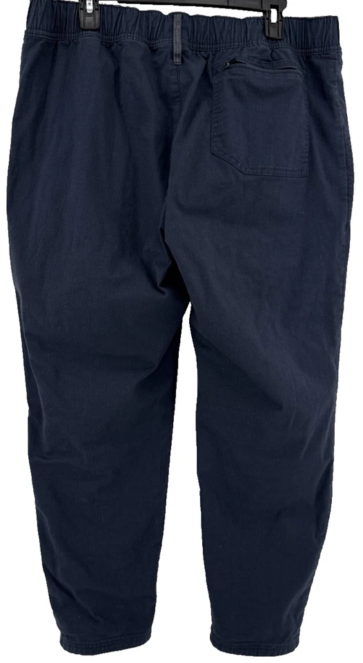 Pantalones LL Bean Forrados Térmicos Hombres L 30 Azul Exterior Senderismo Cintura Elástica Ripstop Foto 3 de 4