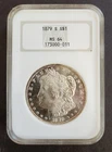 1879-S MORGAN SILVER DOLLAR $1 NGC MS64 Generation 4.0 Holder