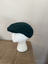 Vintage Nike Cap Newspaper Boy Cabbie Green Hat Large Made In USA 90s Clean