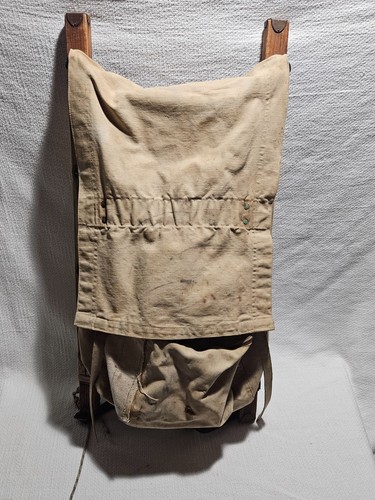 Vintage 1930's-50's Trager Trapper Nelsons Indian Pack Board Backpack-SOLID!
