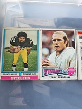 Vintage NFL & MLB Card Lot – Franco Harris Bradshaw Reggie Jackson Tommy John