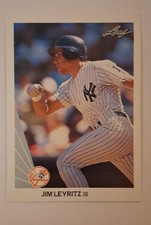 1990 Leaf - Jim Leyritz #465 (RC)