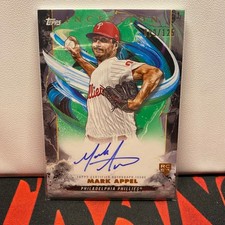Mark Appel Topps Inception 2023 RC Green Parallel Autograph /125