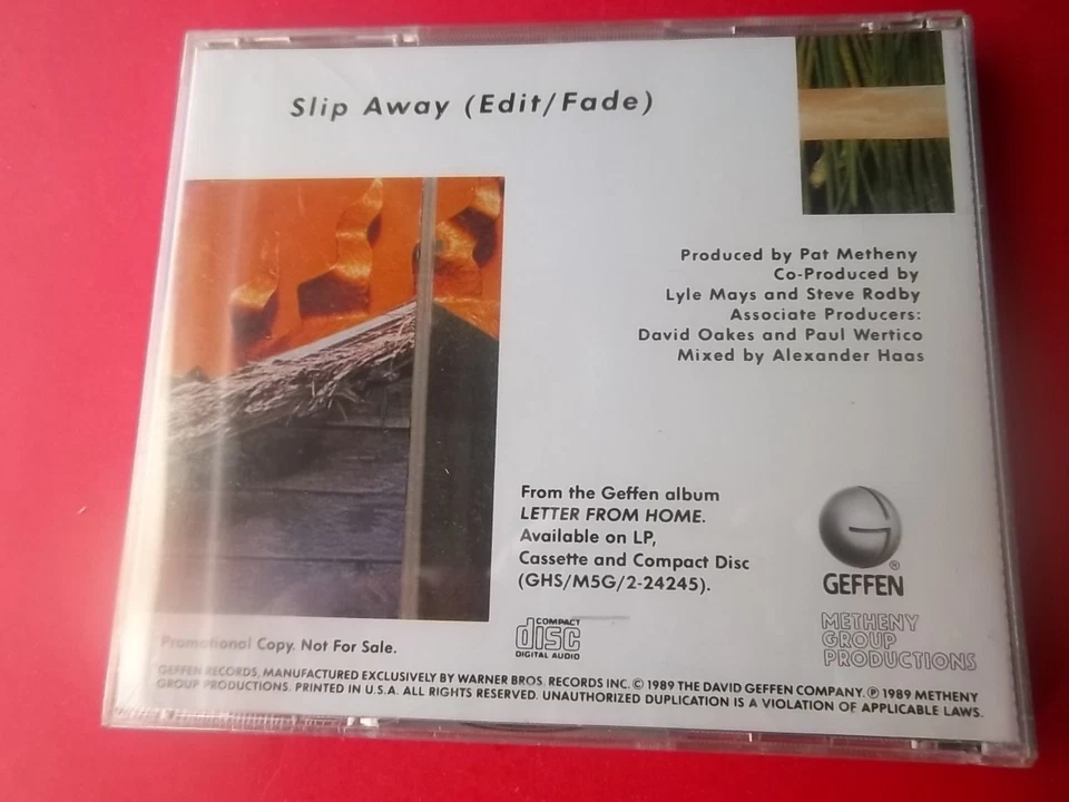 PAT METHENY GROUP SLIP AWAY CD PROMO 1989 SEALED! - Image 2 of 2