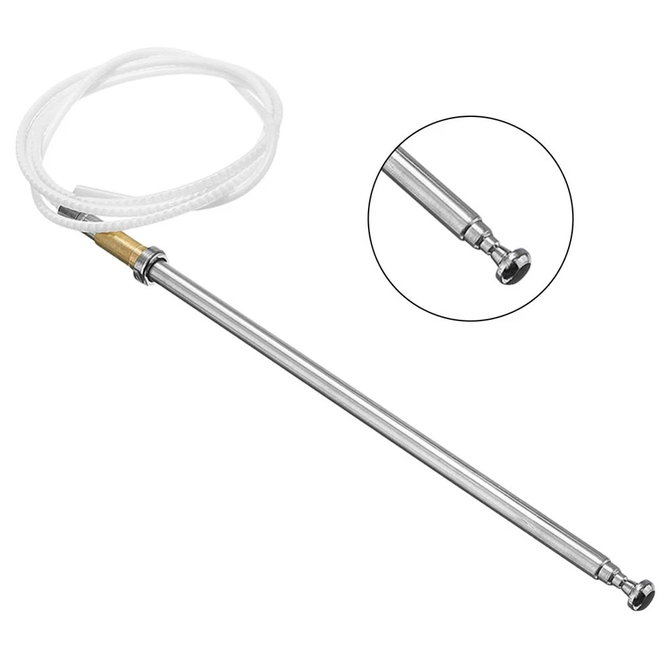 Антенна силовая мачта для Mercedes Benz AM FM 1981-1993 нержавеющая сталь хромированный наконечник - Изображение 3 из 4