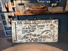 36 X 21 No Handle - Lonesome Dove - Handmade - Rustic - Engraved - Large