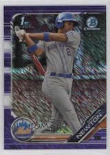 2019 Bowman Chrome Prospects Purple Shimmer Refractor Shervyen Newton 0h1v