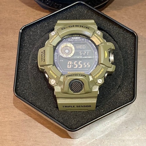 Casio G-Shock GW-9400 Rangeman Khaki Analog-Digital Used Excellent From ...