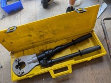 Anderson Hydraulic Crimper Versa-Crimp Dieless w/ Square D Case Used *read