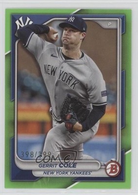 2024 Bowman Neon Green Border 398/399 Gerrit Cole #60 17gb