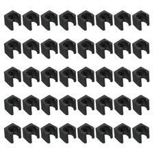 40 Pack 14.2mm Dia Billiards Cue Locating Clip Holder Plastic Snooker Clip