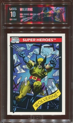 1990 MARVEL UNIVERSE WOLVERINE #23 LEGIONS GRADING SERVICE LGS GEM MINT 10