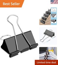 72 Extra Large Paper Clips - 2 Inch Tempered Steel Binder Clips for Multimedia