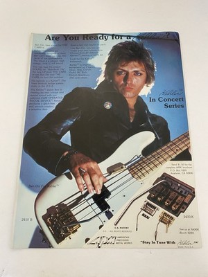 Benjamin Orr The Cars Kahler Tremolo Magazine Ad 1984