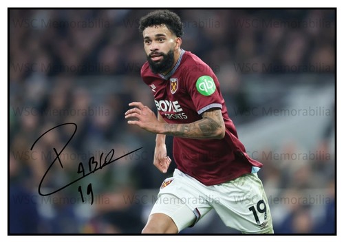 12388. Pablo Signed Pictures (A4 Prints) West Ham Gil Vicente etc.