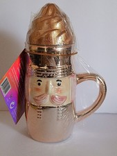 New Beau Babe Beauty Whipped Bliss Bath Bomb in Mug - Bronze Nutcracker
