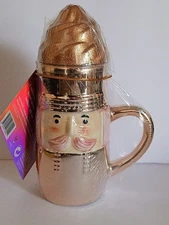 New Beau Babe Beauty Whipped Bliss Bath Bomb in Mug - Bronze Nutcracker