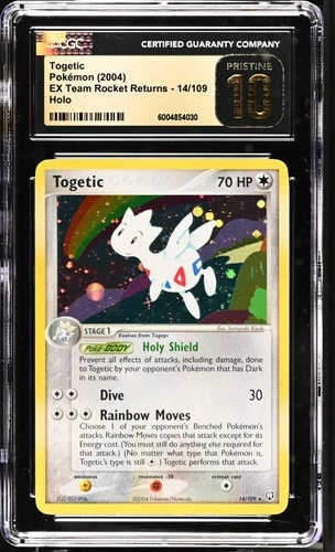 Pokemon Togetic EX Team Rocket Returns 14/109 Holo CGC 10 Pristine