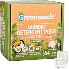 Laundry Detergent Pods, 64 Count, Fresh Scent, Eco Friendly, Biodegradable, H...