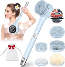 Cepillo El ctrico Corporal Para Ducha Mango Largo Recargable 5 Cabezas 3 Velocid