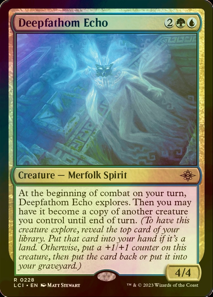 MTG Deepfathom Echo FOIL LCI English