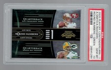 AARON RODGERS 2005 PLAYOFF CONTENDER ROUND NUMBERS GREEN #RN-1 RC #/1500 PSA 10