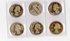 Lot of 6 US Silver Quarters - 1938-S, 1939-D, 1943-S, 1926 SLQ - 90% Silver Bull