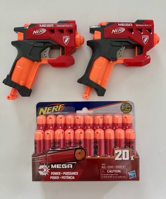 NEW Nerf N-Strike Mega BigShock Blasters (2) & Nerf N-Strike Mega Darts #20