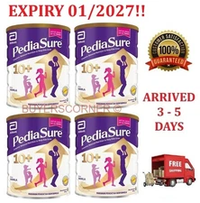 4 x Abbott Pedia Sure 10+ Optiheight Increase Height 10-15 Yrs Old  850g Vanilla