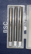3pc Set 15/64" - 28 UN Hand Machine Thread Taps TAPER/Starter PLUG and Bottom
