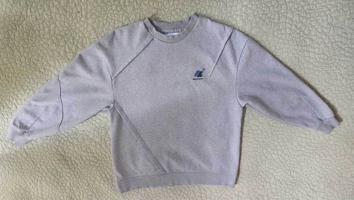 Zara x Ader Error Oversized Heavy Sweatshirt Grey Unisex M/L
