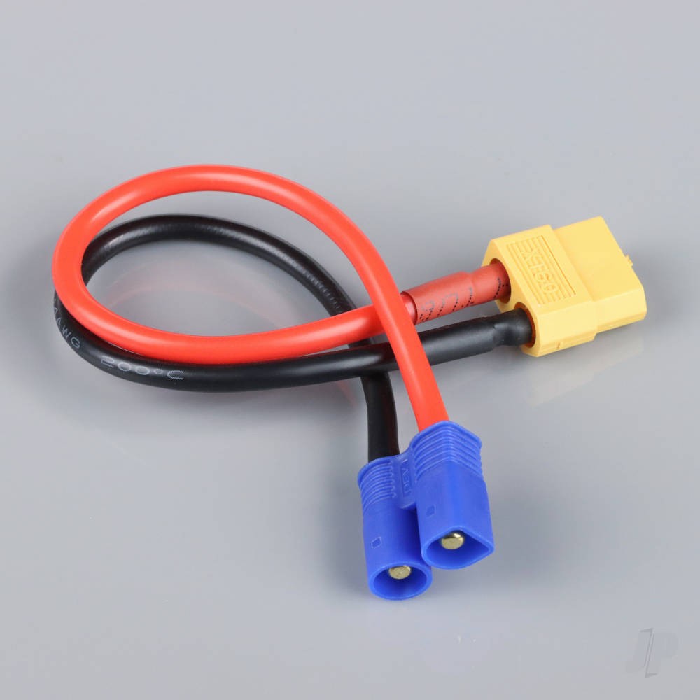 Radient Charge Lead, XT60 to EC3 Male, 14AWG, 150mm
