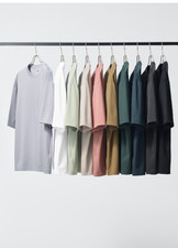 UNIQLO U AIRism Cotton Oversized Crew Neck Half-Sleeve T-Shirt authentic JAPAN