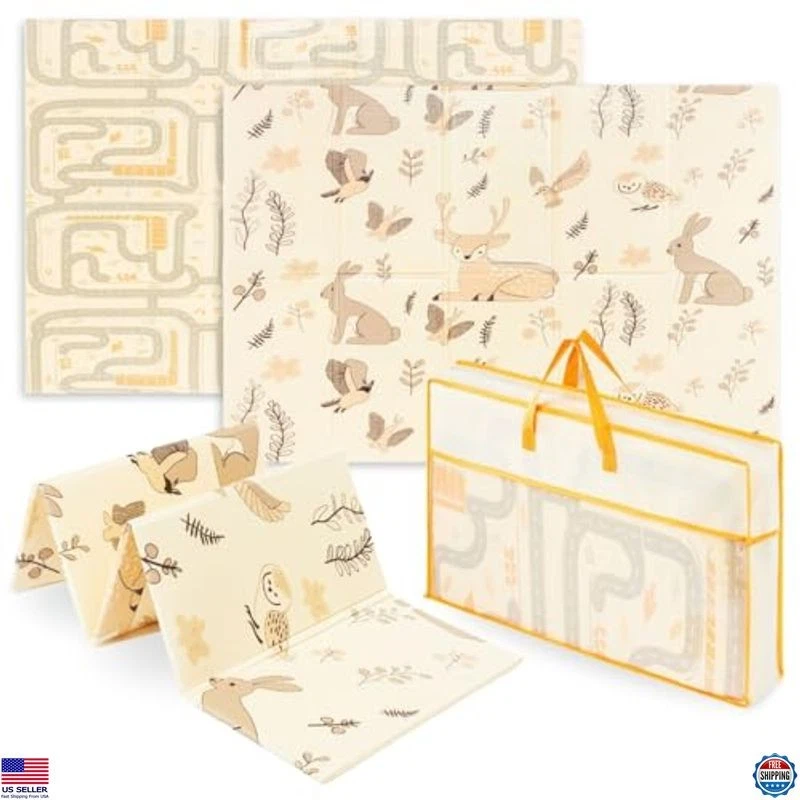 Baby Floor Play Mat Foldable 70.9" x 47.2" x 0.4", Non-Slip Waterproof Foam Play
Opens in a new wind