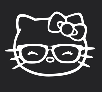 Die Cut Decal Vinyl Truck Car Sticker - Hello Kitty Laptop Window Pink Cup Car