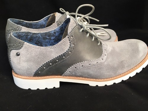 Zapatos de vestir informales Rockport para hombre 8M gris gamuza montura nuevos en caja 2012 - Imagen 4 de 9