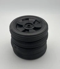 4 Pack 8 Inch Plastic Wheels Universal Rubber Replacement Tires Grill Wheels