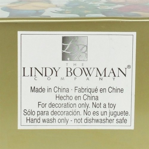 Vintage Lindy Bowman 3D Tin Box & Paperweight Etched Crystal 2 pc Lot - Picture 10 of 10
