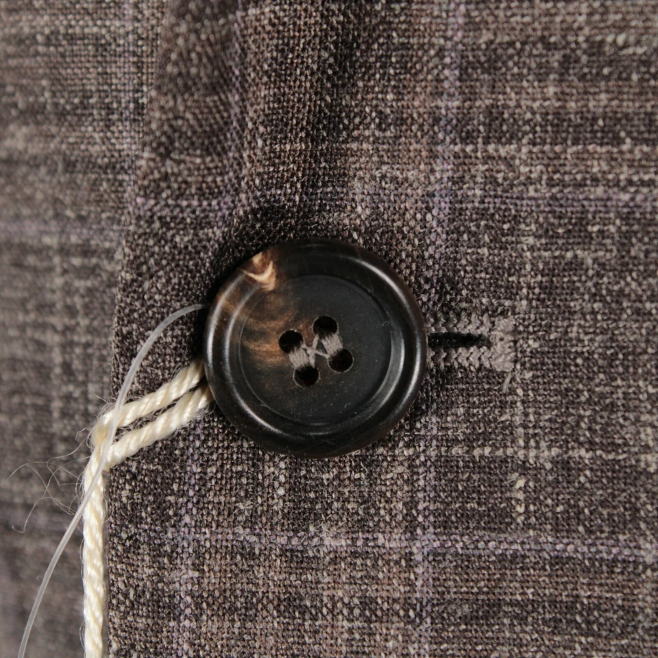 Abrigo deportivo Brunello Cucinelli nuevo con etiquetas mezcla de lana talla 50R EE. UU. 40 marrón con púrpura claro Foto 4 de 4