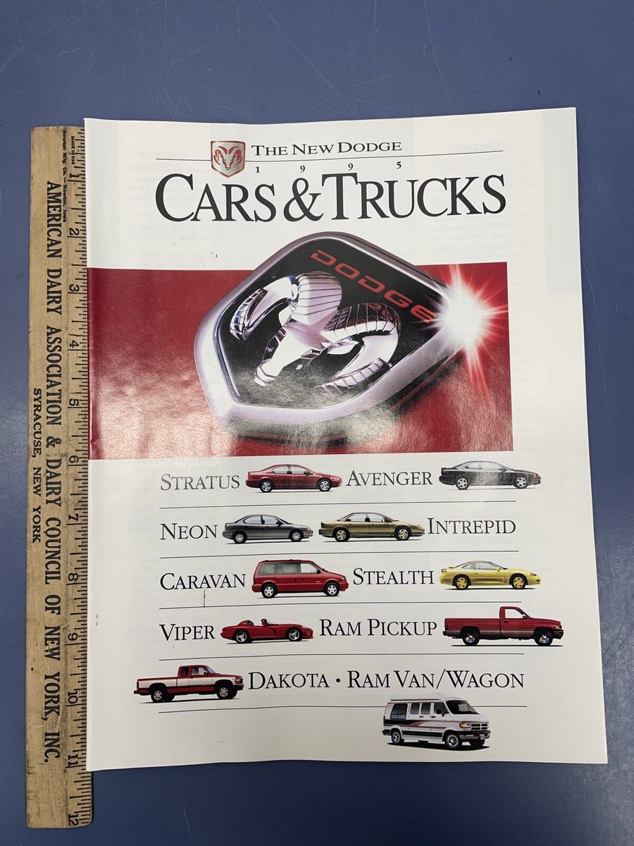 Vintage NOS 1995 Dodge Lineup Cars And Trucks Viper Stealth Ram