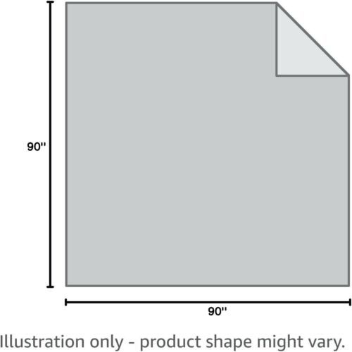 Cool comforter (queen size), cool blanket for hot sleepers (gray, 90 “x90”) - Picture 7 of 7