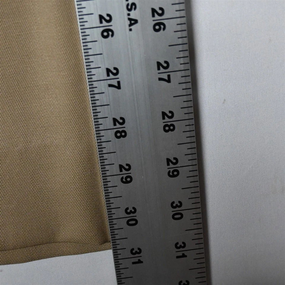 Pantalones de vestir Joseph & Feiss 38x30 caqui 100 % lana plisados delanteros para hombre Foto 4 de 4