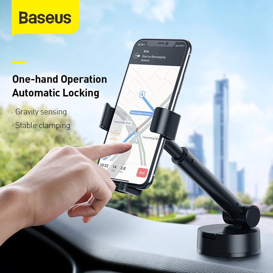 Baseus Universal Gravity Car Mount Phone Holder With Suction Base - Image 4 of 4