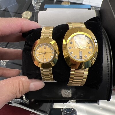 Man&women The Original Automatic C-Z Stone Gold Dial Men's Watch