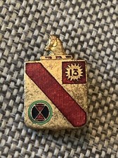 79 Field Artillery Battalion Vintage DUI Crest DI Pin Back PB WW2 NS Meyer
