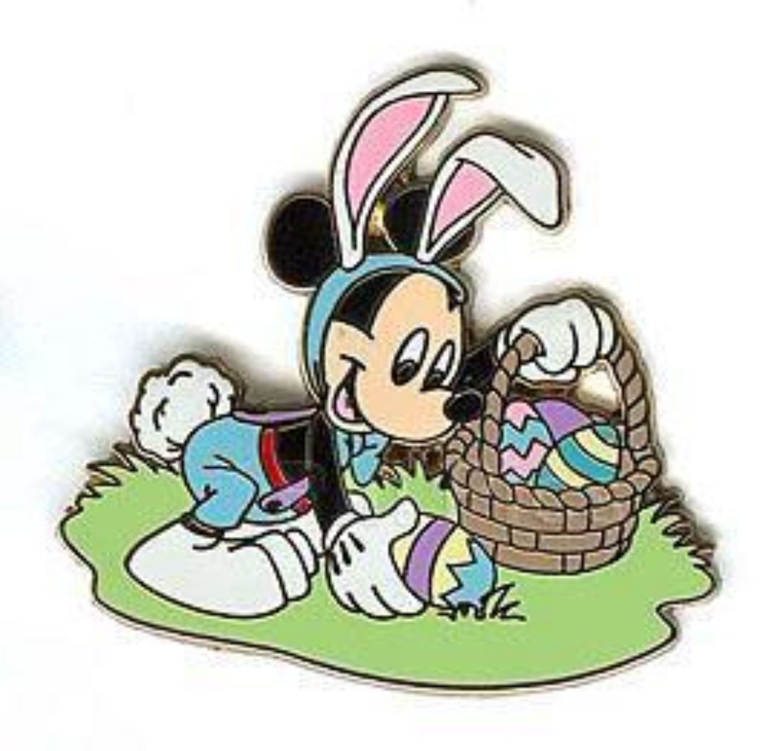 Disney Pin 37469 Holiday Mickey Mouse Easter Dressed in Bunny Costume Ears #