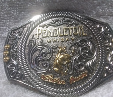 Montana Silversmiths Pendleton Whisky 2021 Let'er Buck Limited Edition Great 3